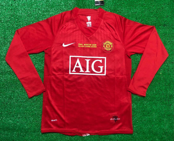 Manchester United FULL SLEEVE 2008 Champions League Final RONALDO 7 Ho