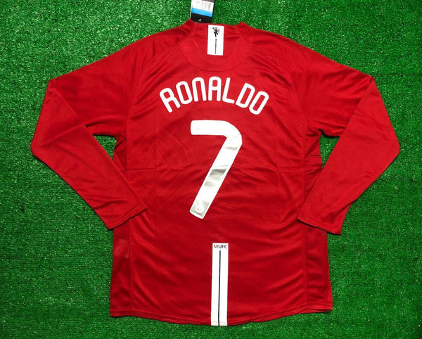 Manchester United FULL SLEEVE 2008 Champions League Final RONALDO 7 Ho